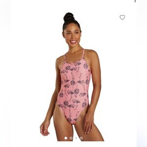 Jolyn Jackson4 Papaya Flammy Tie Back Swimsuit